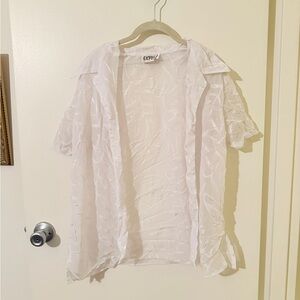 Expose Sheer White Blouse